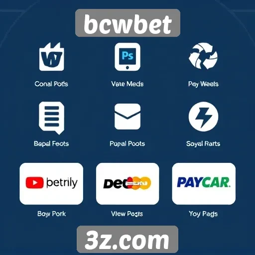 Métodos de pagamento disponíveis no bcwbet